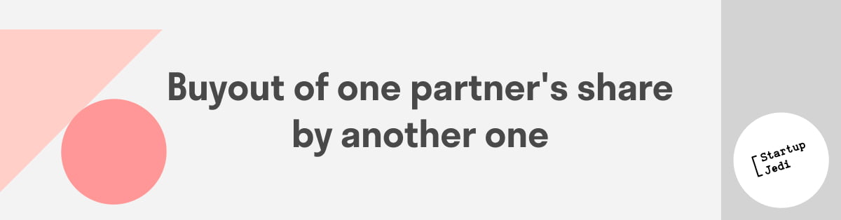 Buyout of a share of one partner by another partner