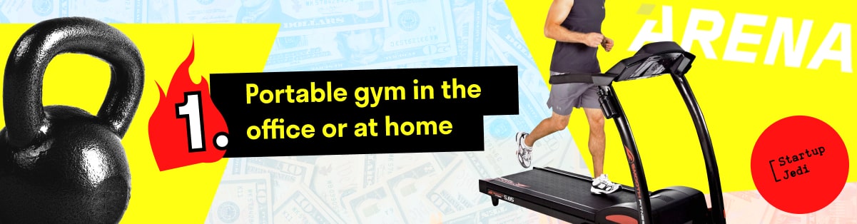 1.  Portable gym in the office or at home