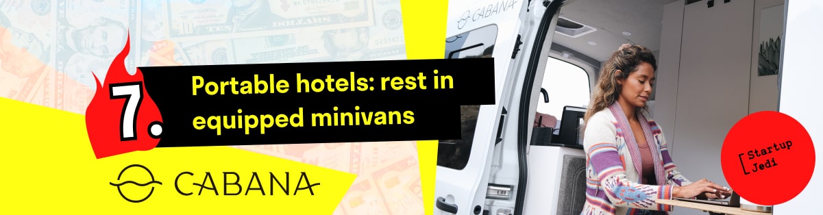 7. Portable hotels: rest in equipped minivans
