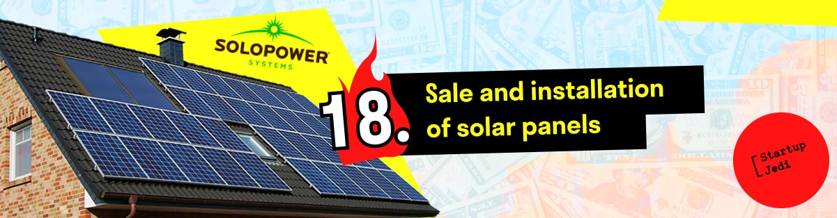 18. Sale and installation of solar panels