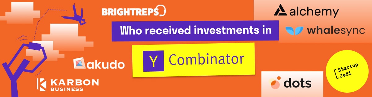 Who received investments in Y Combinator