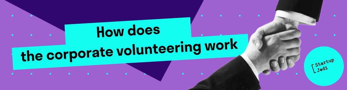 How does the corporate volunteering work